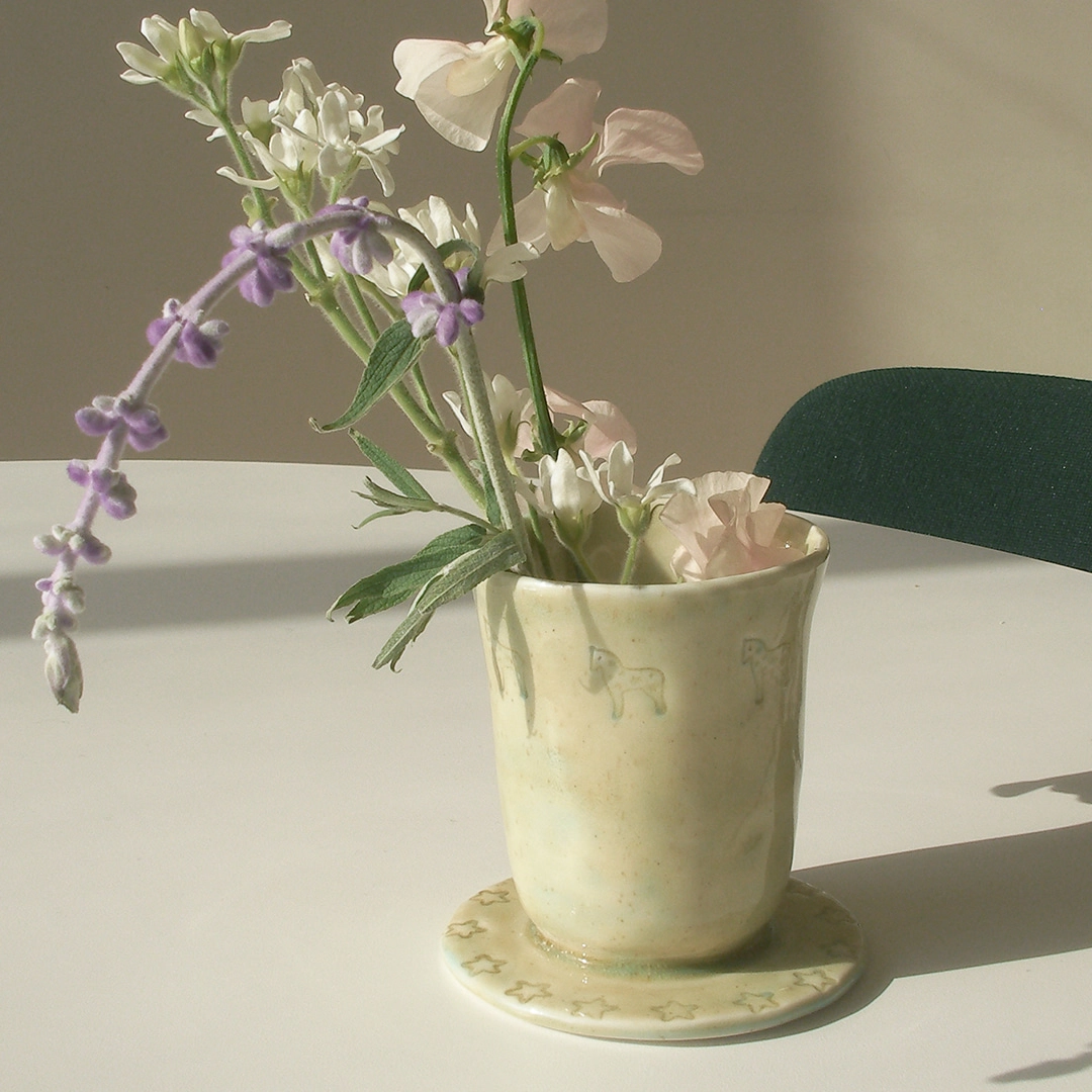 엔프프 ceramic daystar goblet-ivory 상품 이미지 1
