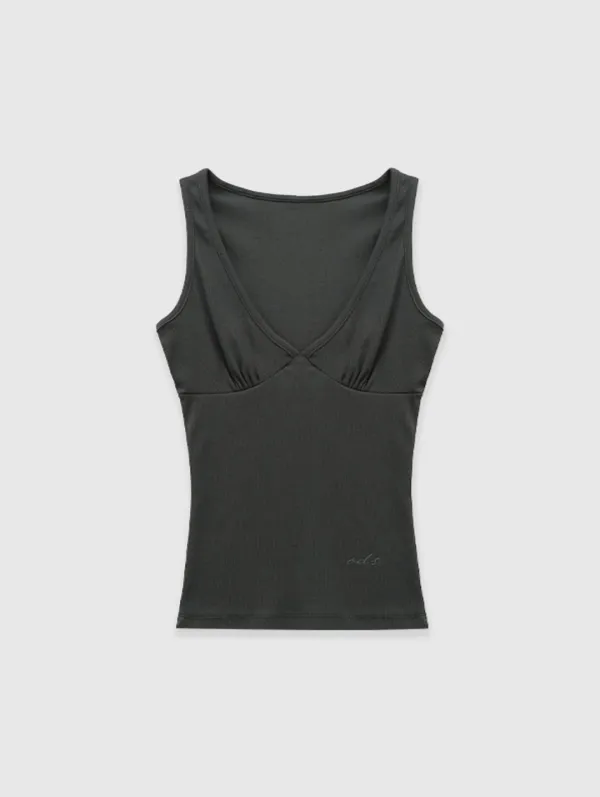 [Essential] Pale Tank Top (Charcoal)