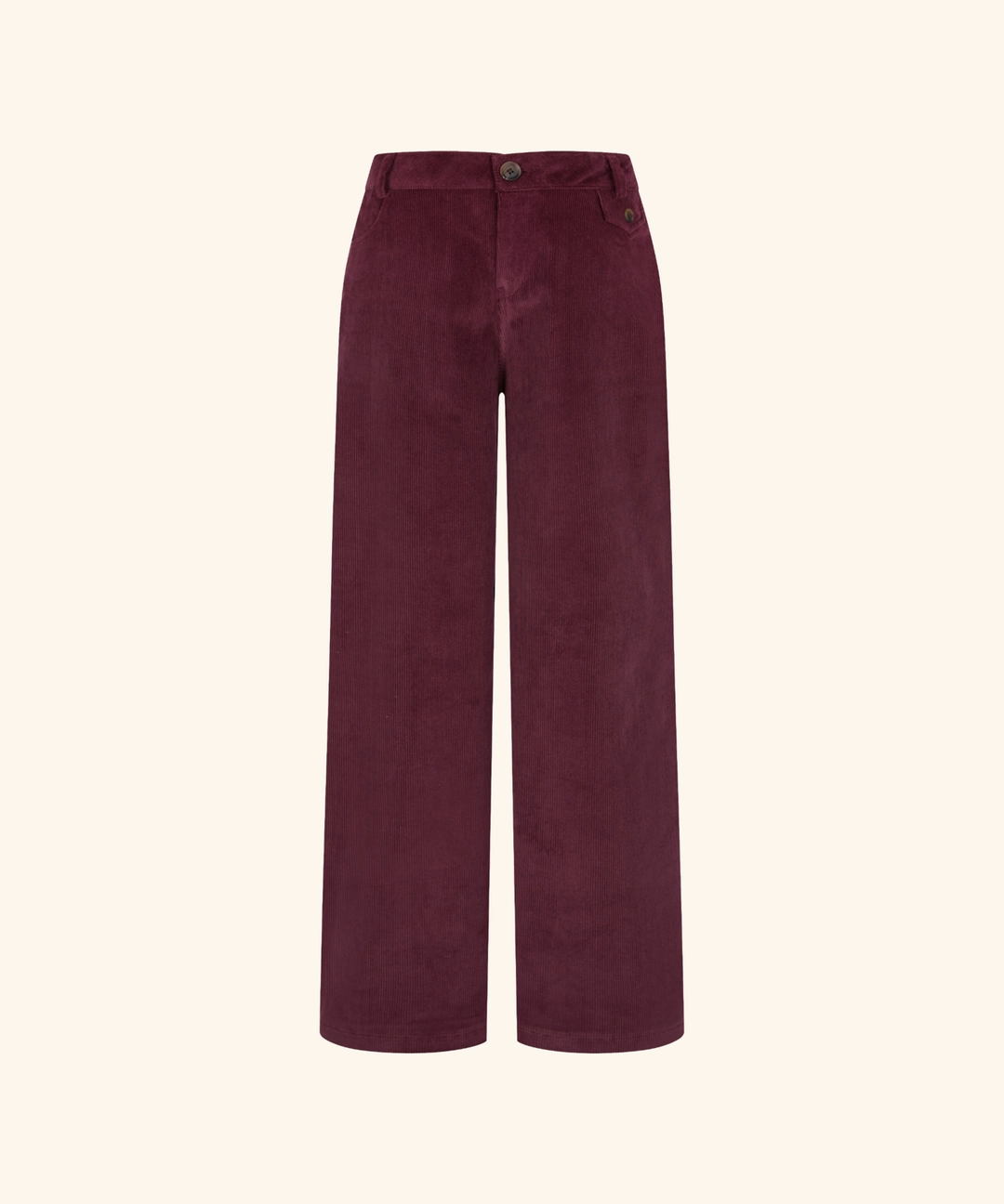레터프롬문 Offset Button Corduroy Pants (Plum) 상품 이미지 1