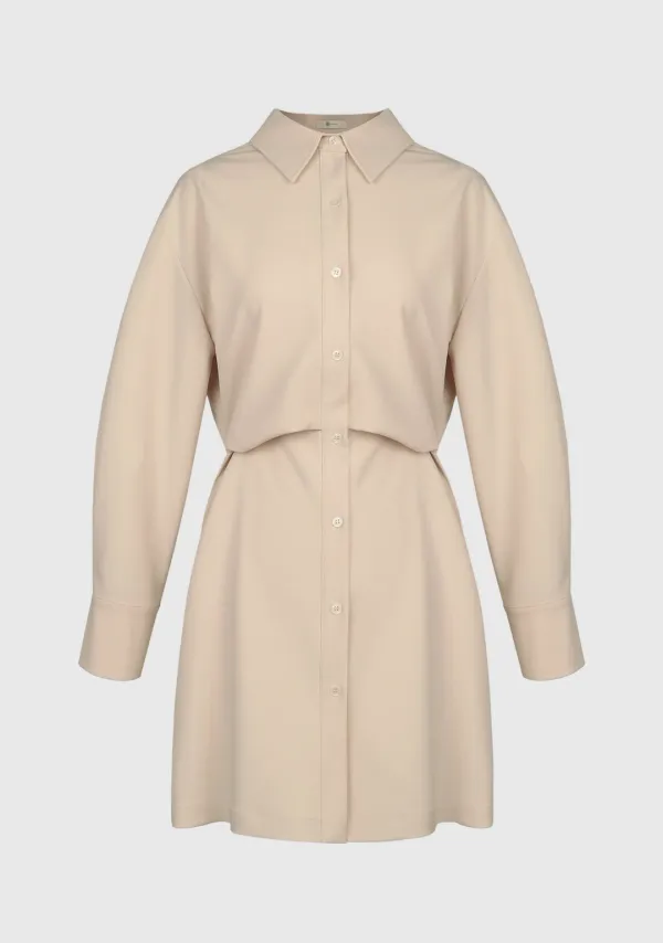 Aria Tuck Shirt Dress