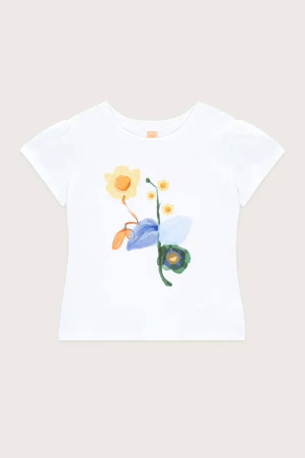 Flower Puff T-Shirt (White)