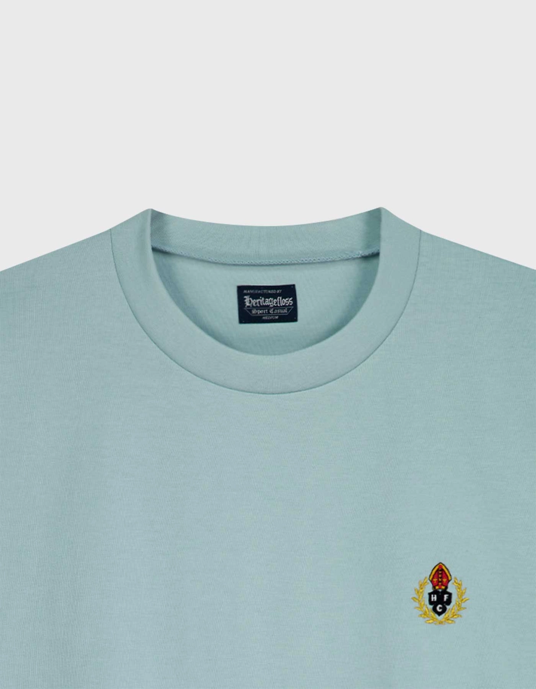 헤리티지플로스 CREST 20S COMPACT YARN T-SHIRT / Sky Blue 상품 이미지 2