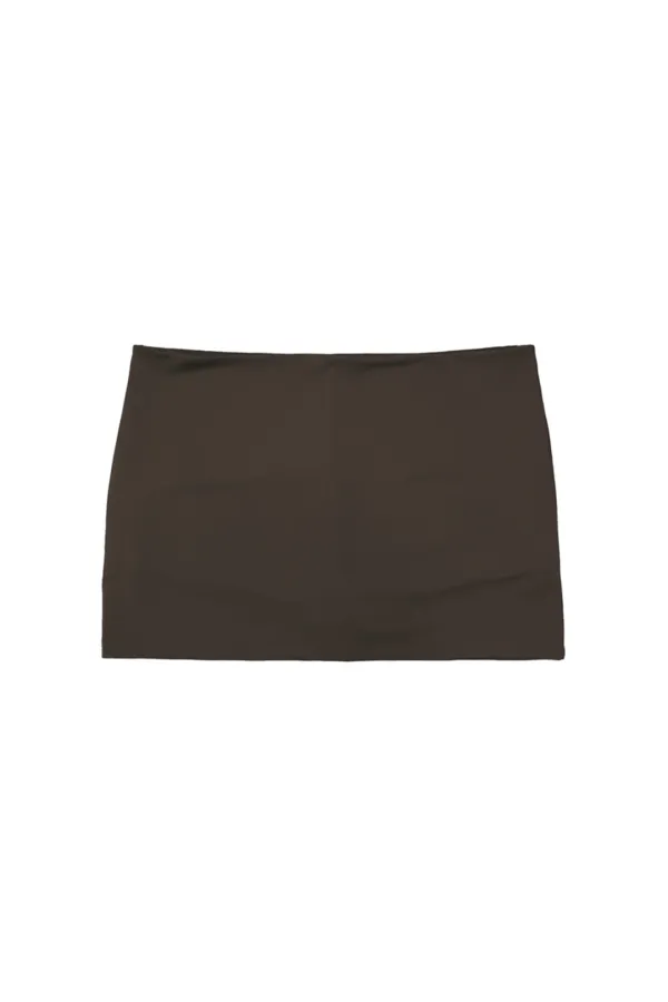 JERSEY SKIRT PANTS (BROWN)