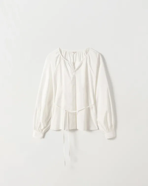 Senna Shirring Cotton Blouse