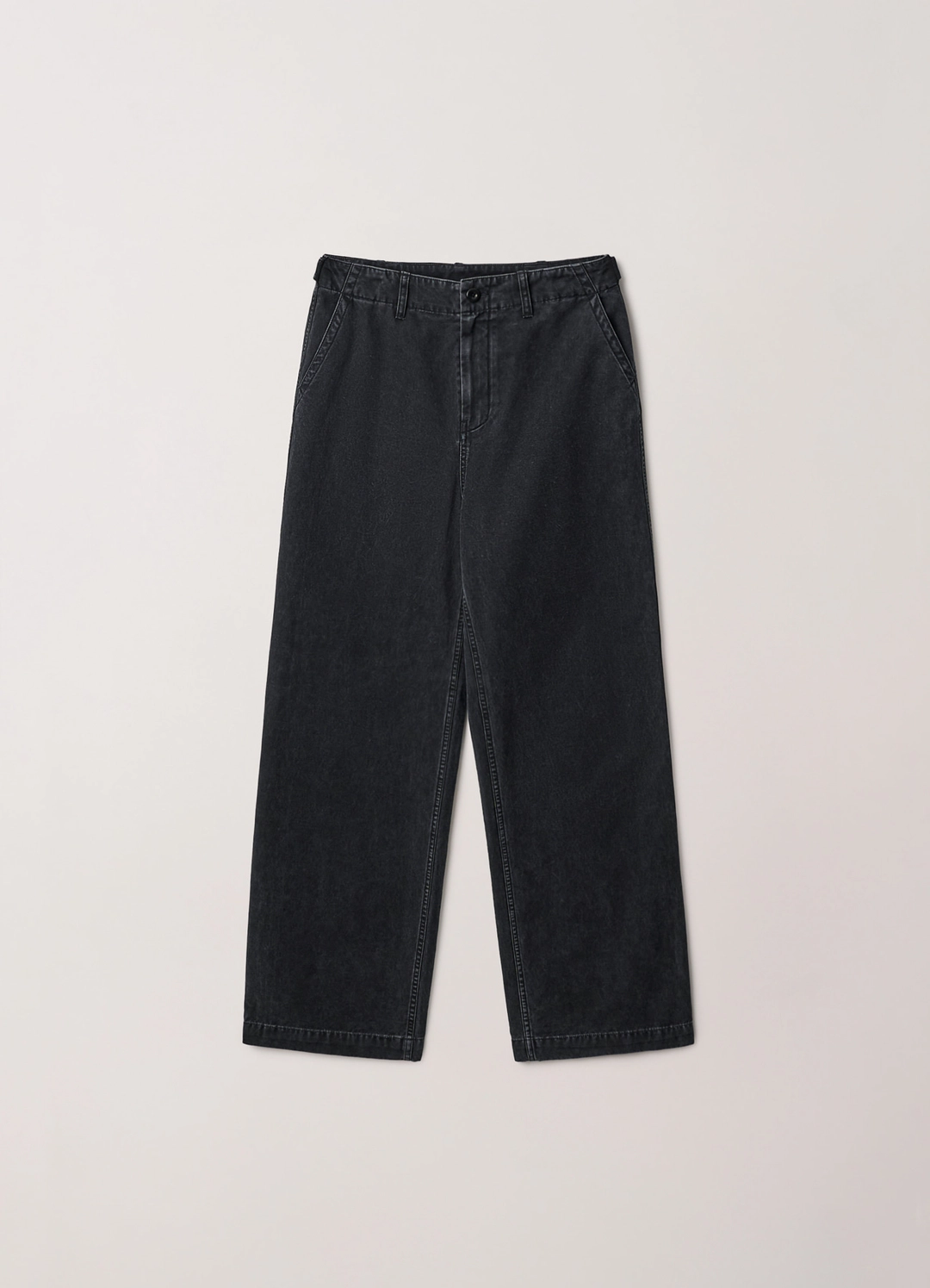 카이르 Soft Brushed Chino Pants (Washed Black) 상품 이미지 1