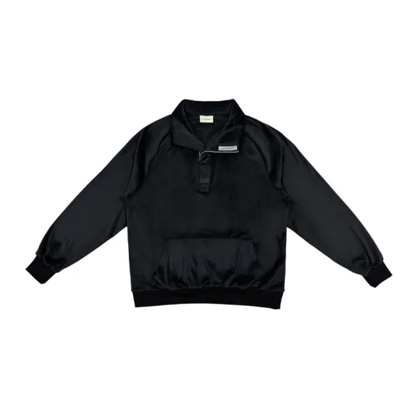 24-005 FLEECE PULLOVER (BLACK)