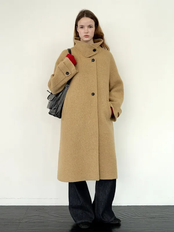 Pure alpaca coat