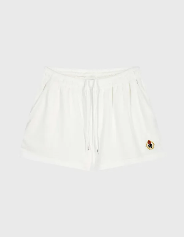 CREST TOWEL SHORTS (W) / White
