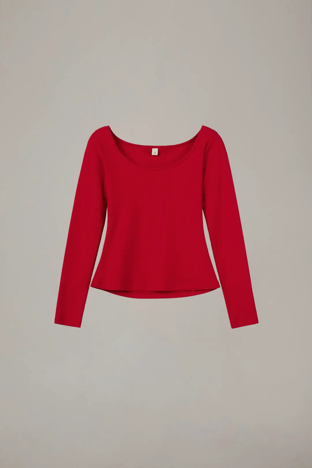 오버듀플레어 SCOOP NECK T-SHIRT_RED 상품 이미지 3