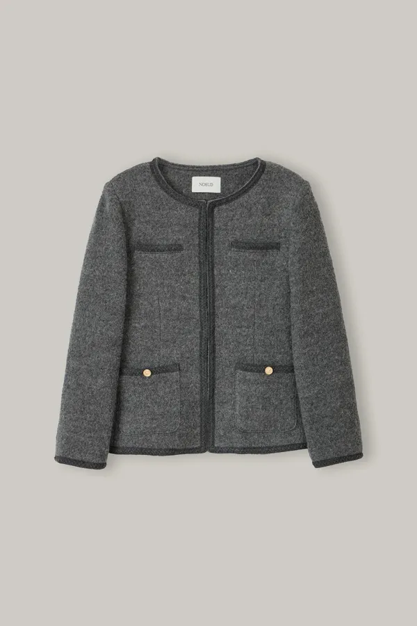 JK013 Atelier Tweed Jacket (Charcoal)
