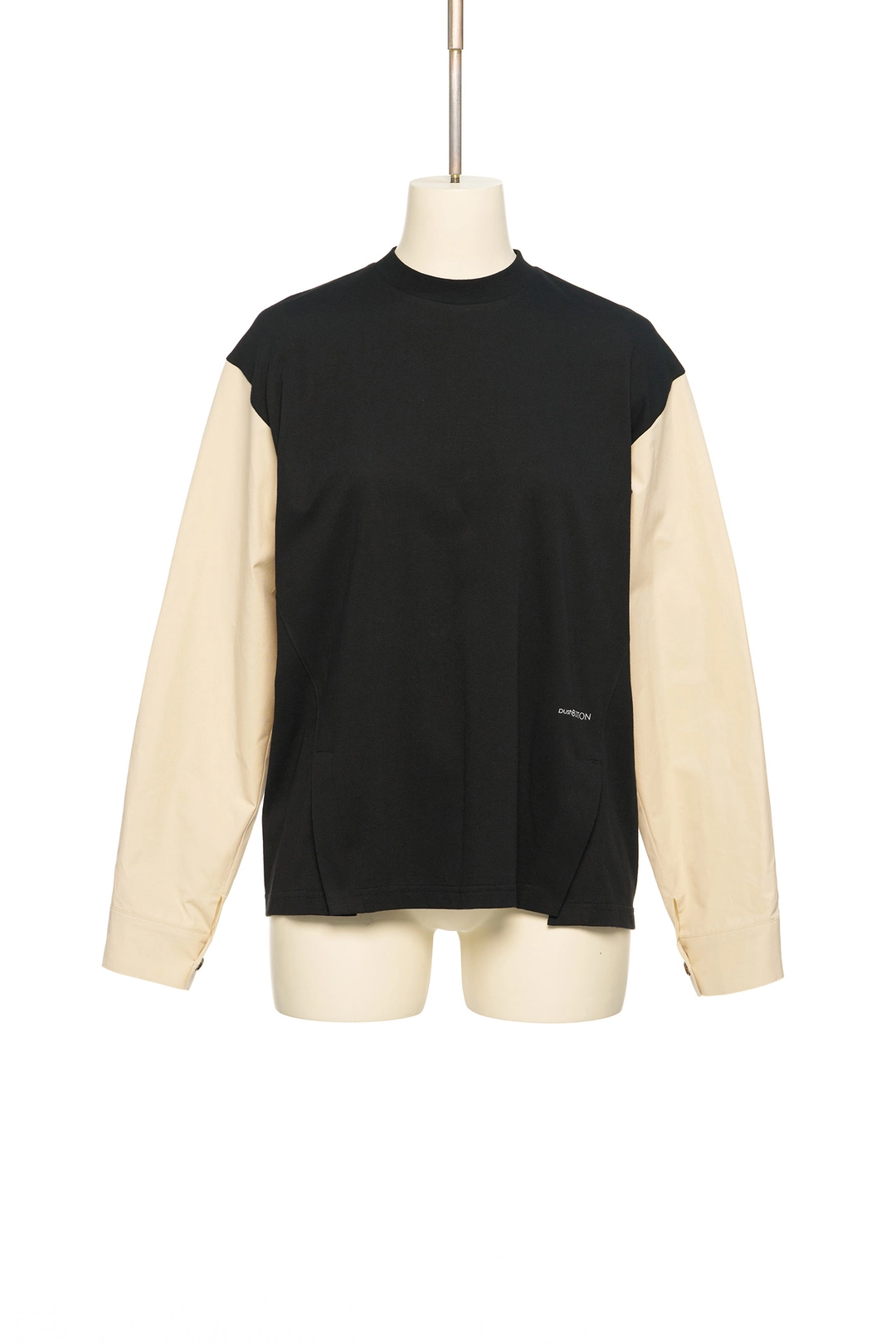 푸쉬버튼 PS26 BLACK DUALBLOCK SHIRTSLEEVE TOP 상품 이미지 1