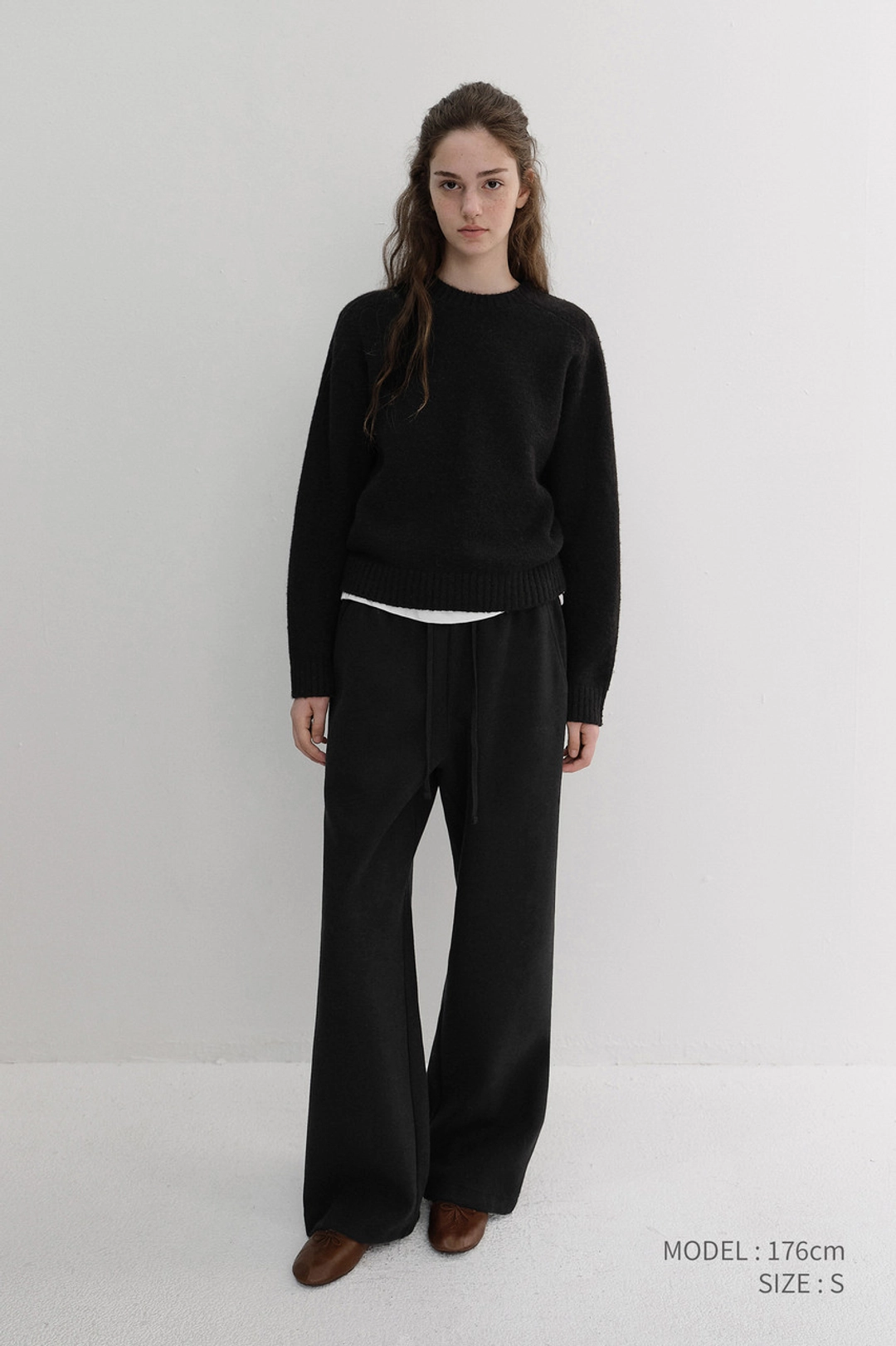 던스트 UNISEX JERSEY WIDE PANTS BLACK_UDPA6D121BK 상품 이미지 1