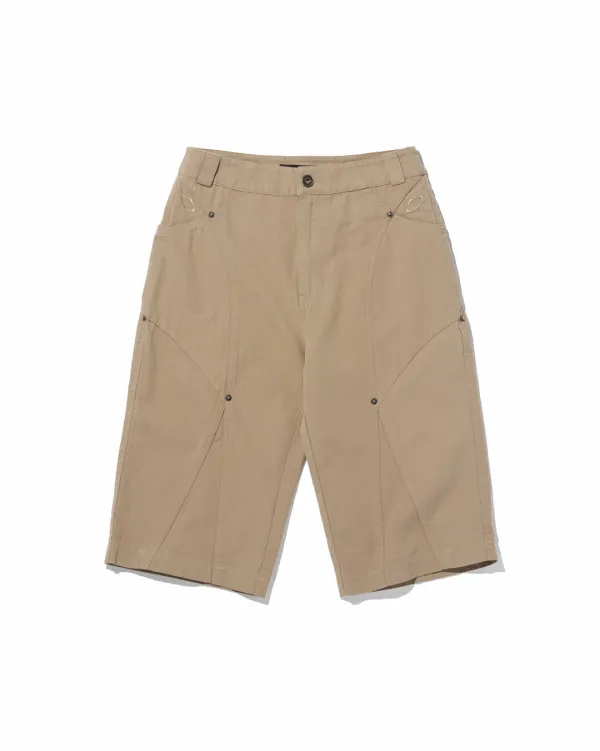 OXFORD BERMUDA PANTS_WASHED BEIGE