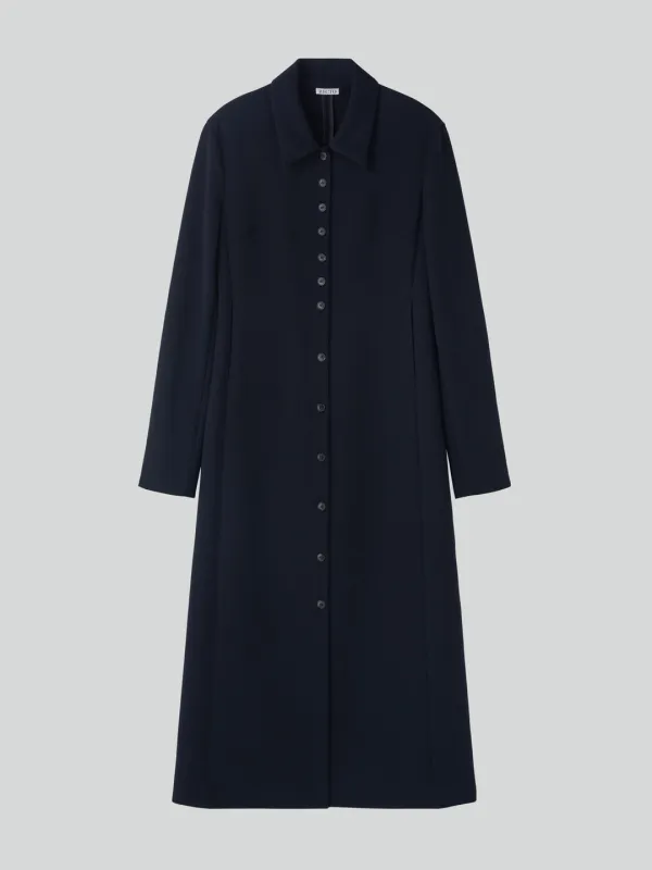 SLIM FIT SHIRT DRESS (DARK NAVY)