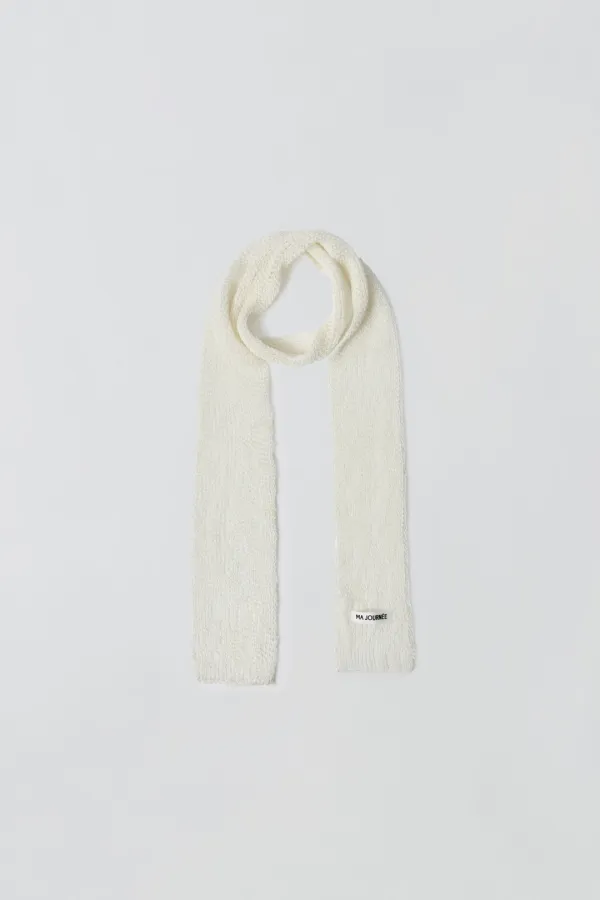 LOOSE WEAVE KNIT MUFFLER_IVORY