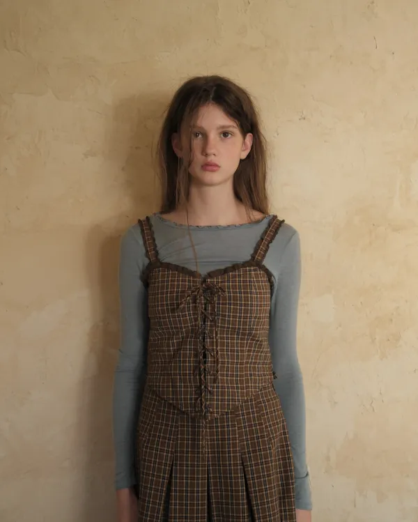 flétta Two-way Check Bustier