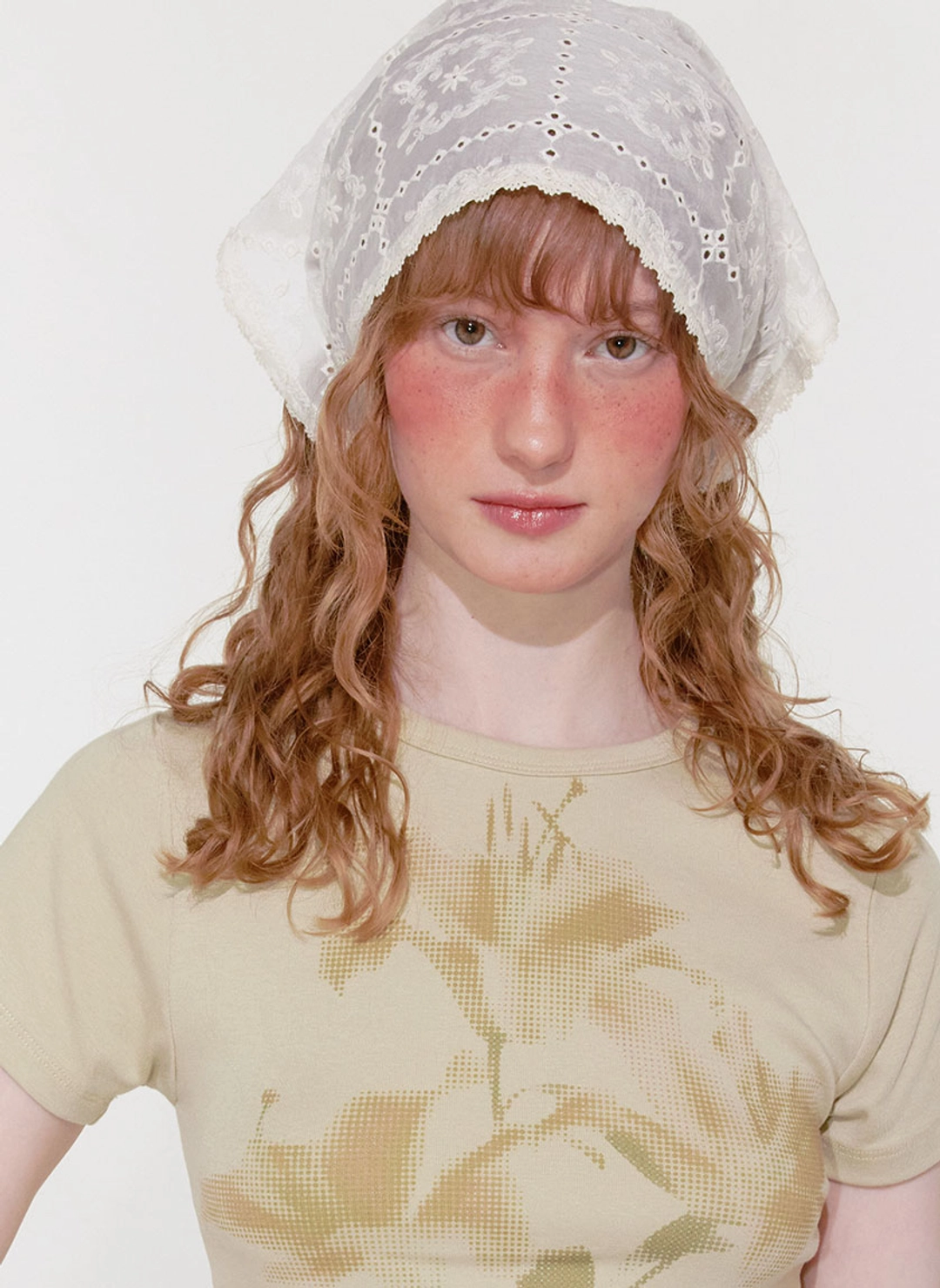 루루서울 French Lace Bonnet (Beige) 상품 이미지 2