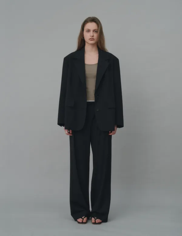 Breeze Layered Pants (Navy)