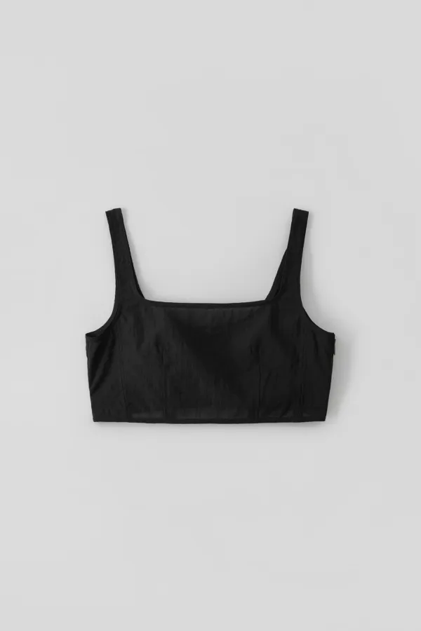 Sheer Square Top_Black