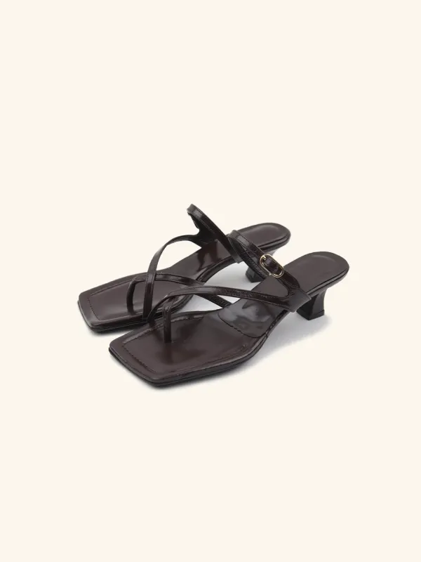 SLIM POSI mule / 브라운