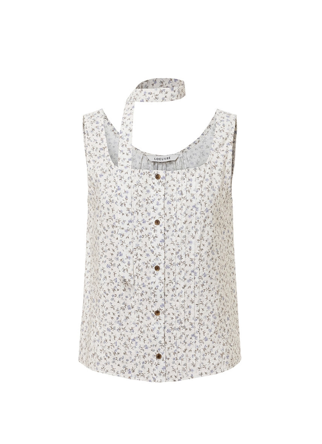 루에브르 Flower Pintuck Sleeveless Blouse SW5XB742-LC 상품 이미지 1