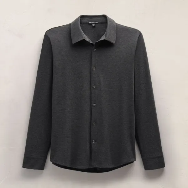 Performance Supima Pique Shirt - Black