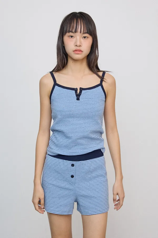 Striped open top_blue