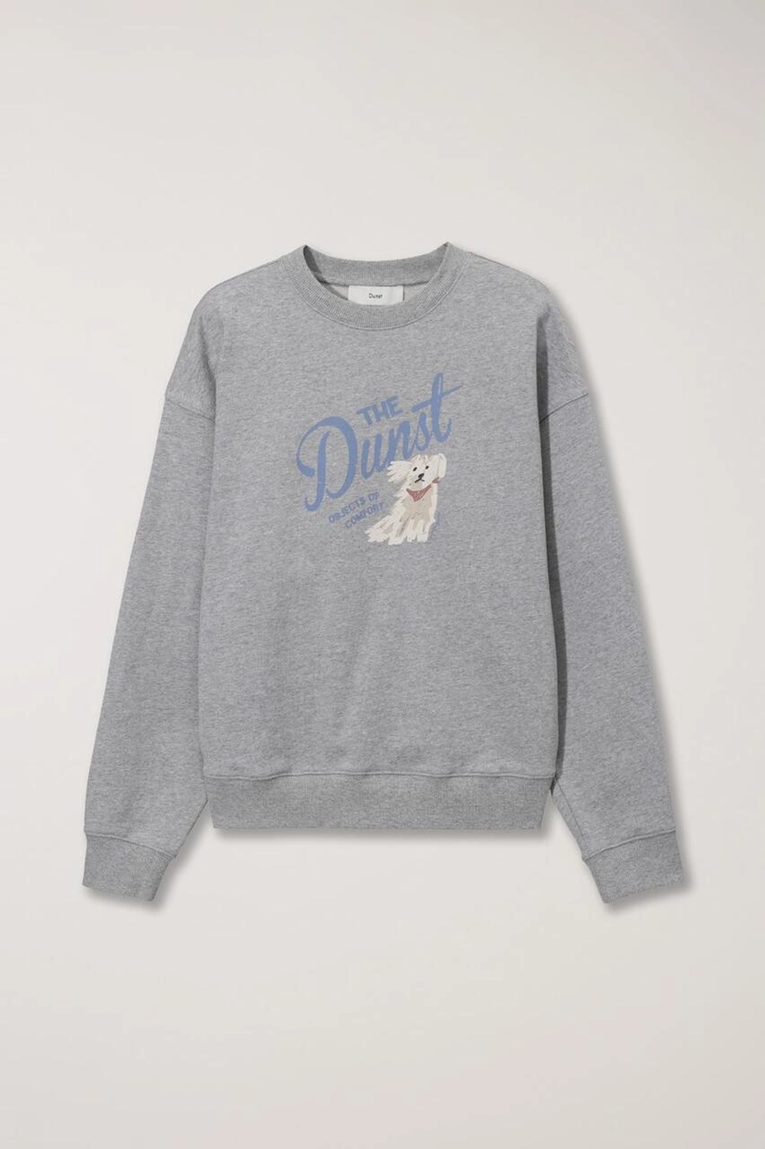 던스트 UNISEX DRAWING PUPPY SWEATSHIRT MELANGE GREY 상품 이미지 1