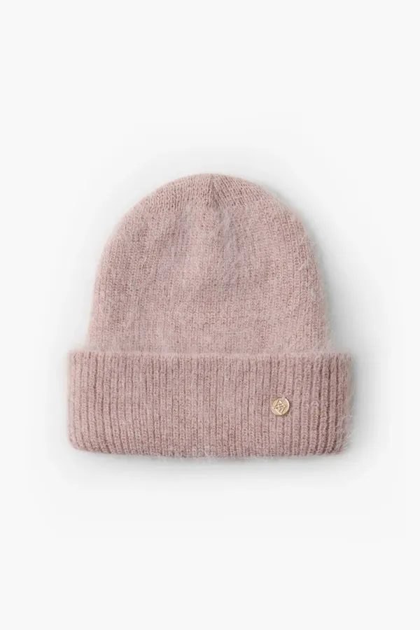 Angora Beanie, Light Pink