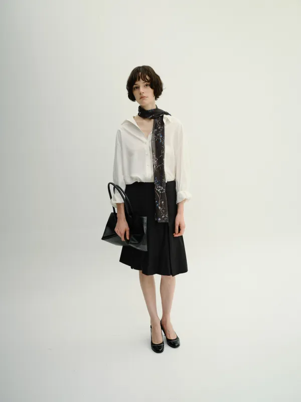 PLIN PINTUCK SHIRTS / WHITE
