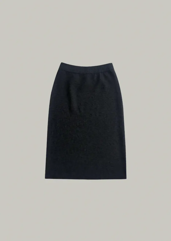 wholegarment layerd knit skirt