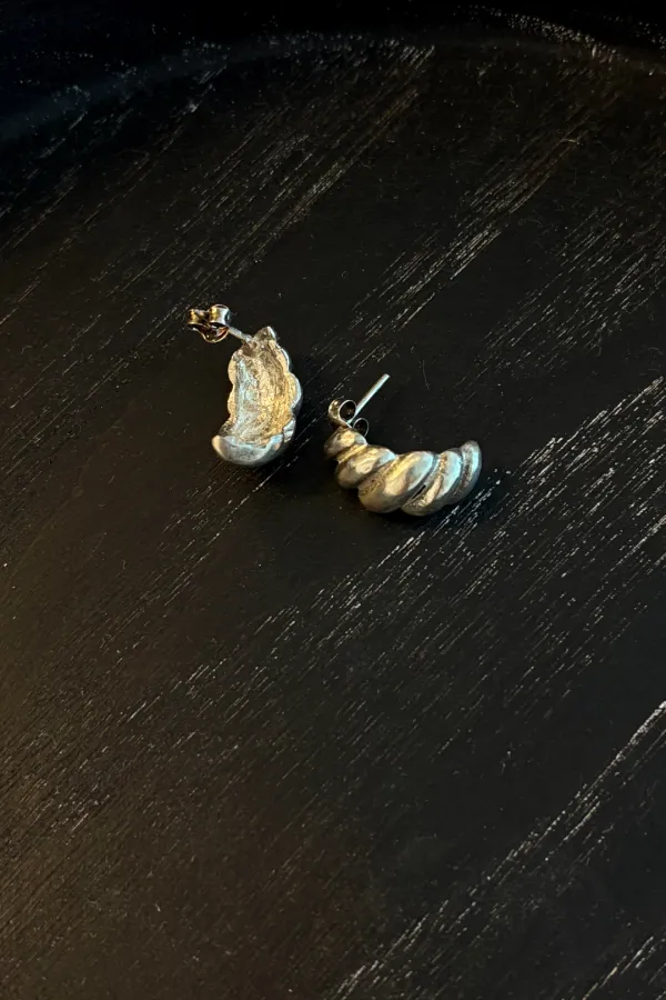 Part.8 Silver croissant earring (92.5)