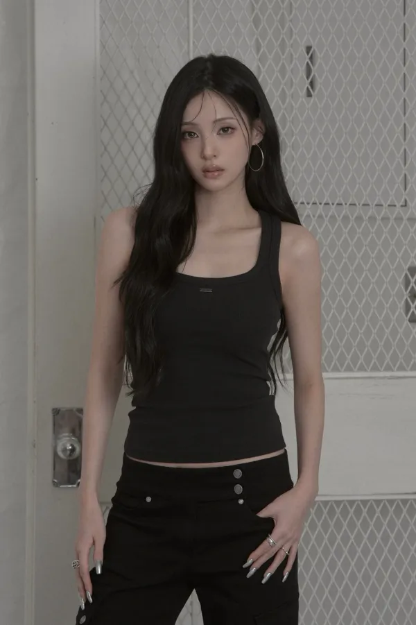 Muted Tank Top (charcoal)
