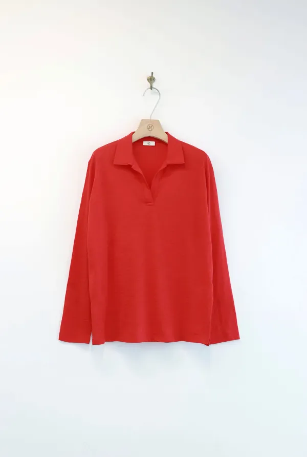 DEAREST POLO SHIRTS (TOMATO)