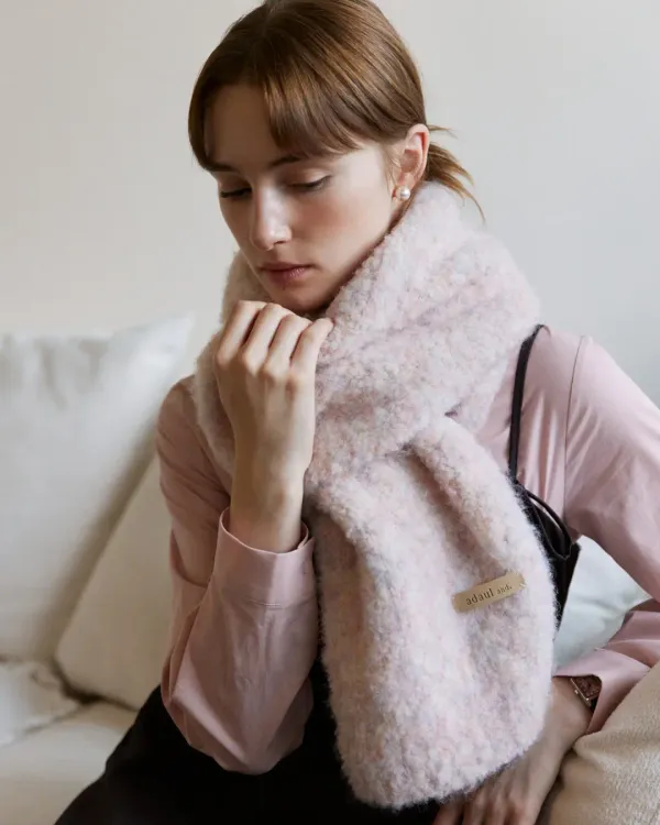 Shibori hairy soft long muffler - 5color