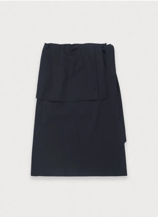 JAMBON LAYERED SKIRT - CHARCOAL