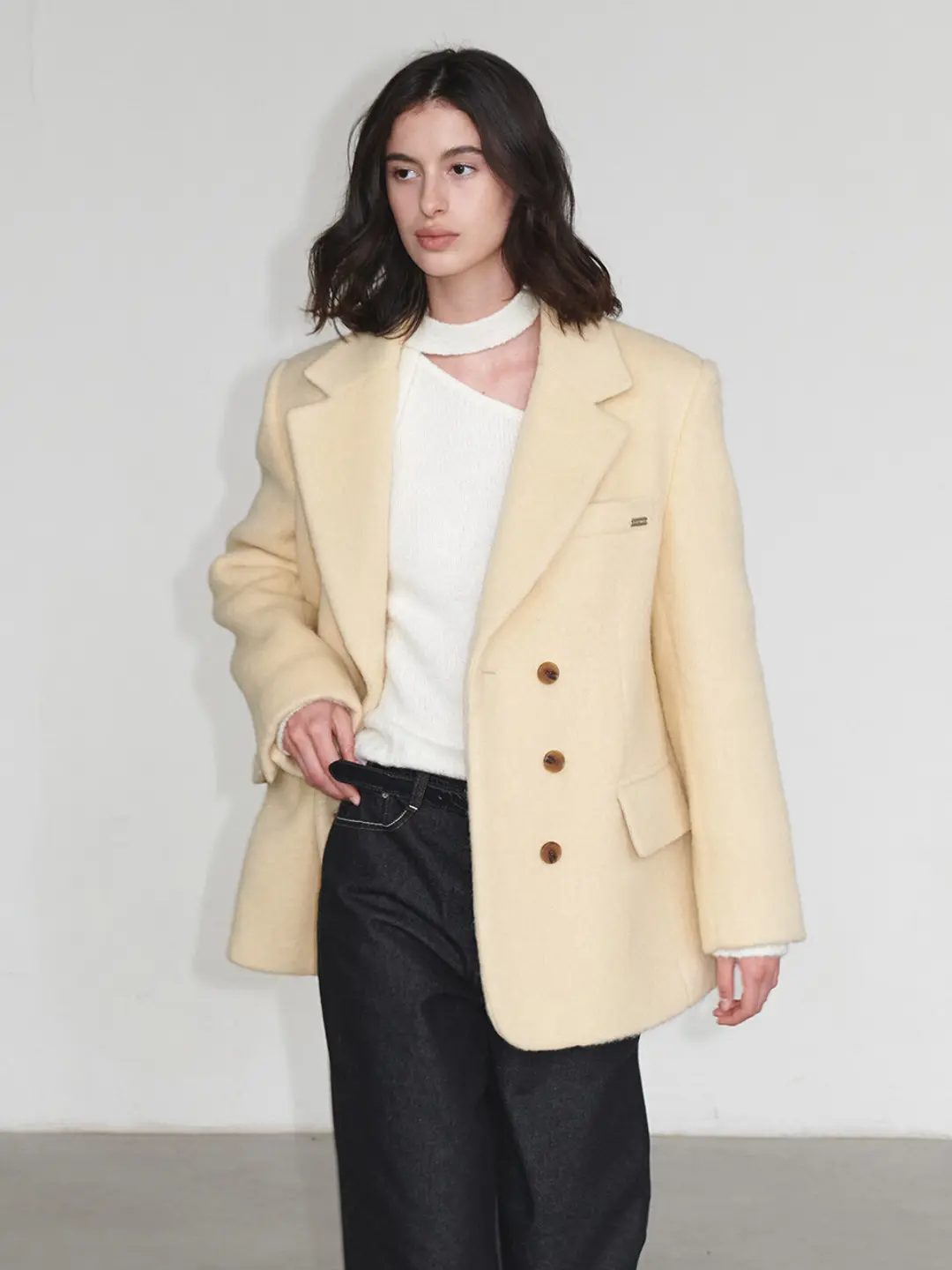 루에브르 Quilted Lined Alpaca Jacket SW4WJ926-9C 상품 이미지 2