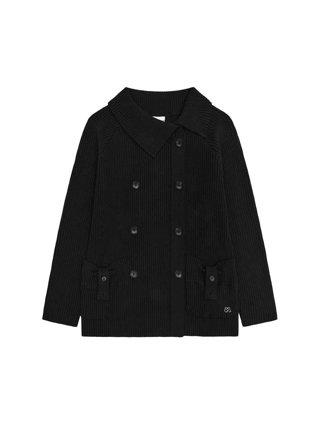 뚜오미오 [10.02 예약 발송] FOLDED COLLAR CARDIGAN [BLACK] 상품 이미지 1