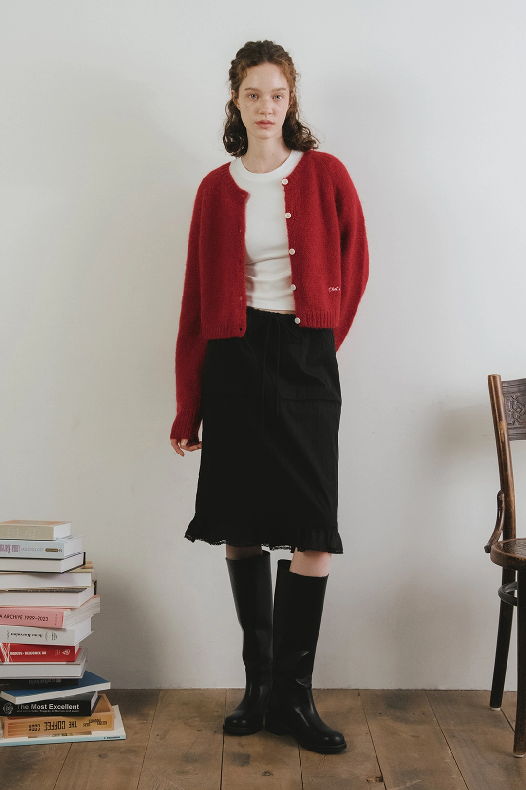 샤드라마 TINY LACE RUFFLE SKIRT 상품 이미지 2