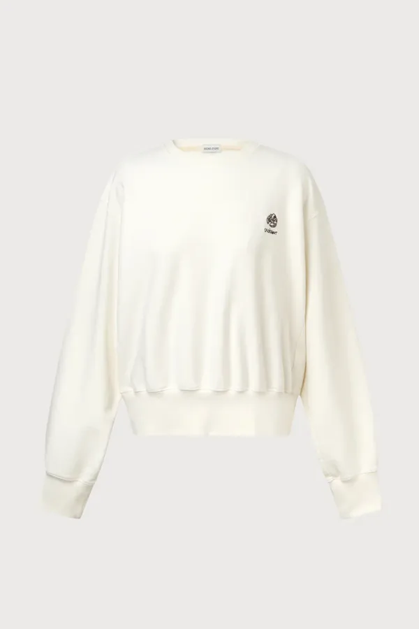 Part.8 Croissant sweat shirt (white, charcoal, navy)