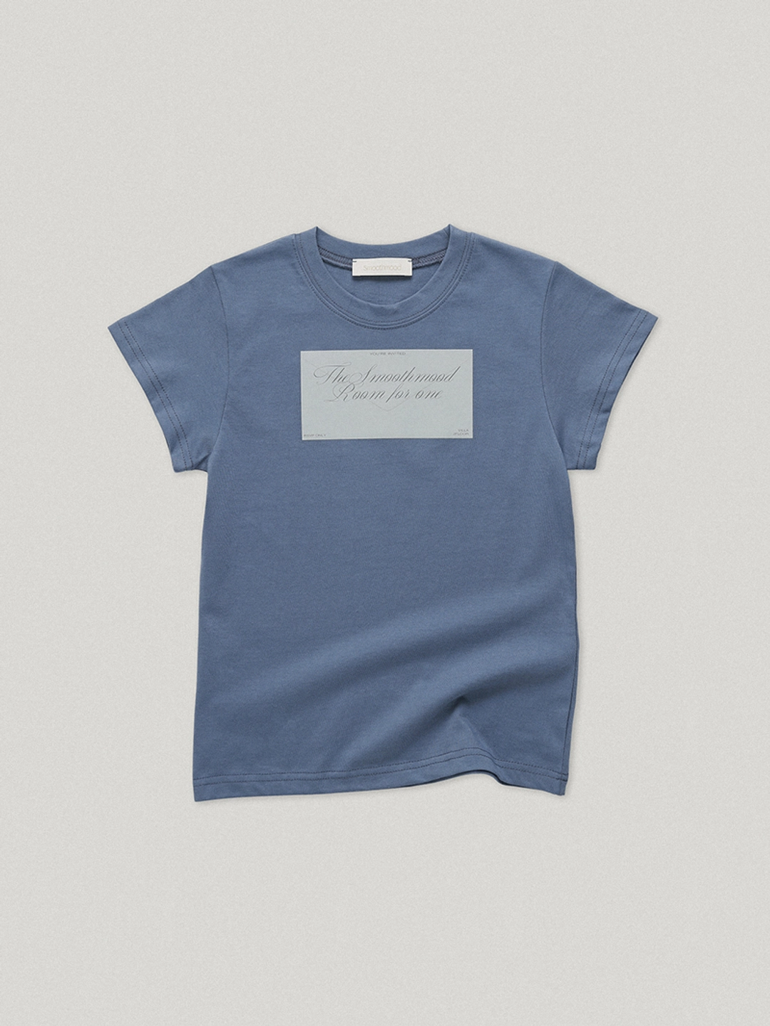 Room For One Tee Mid Blue