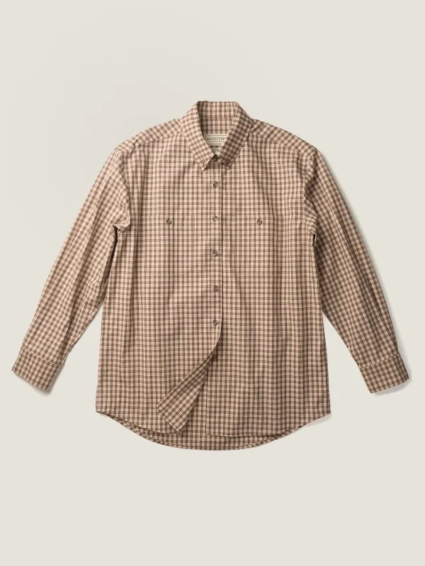 (-15%) 2 POCKET BUTTON DOWN SHIRT [ Beige Tartan ]