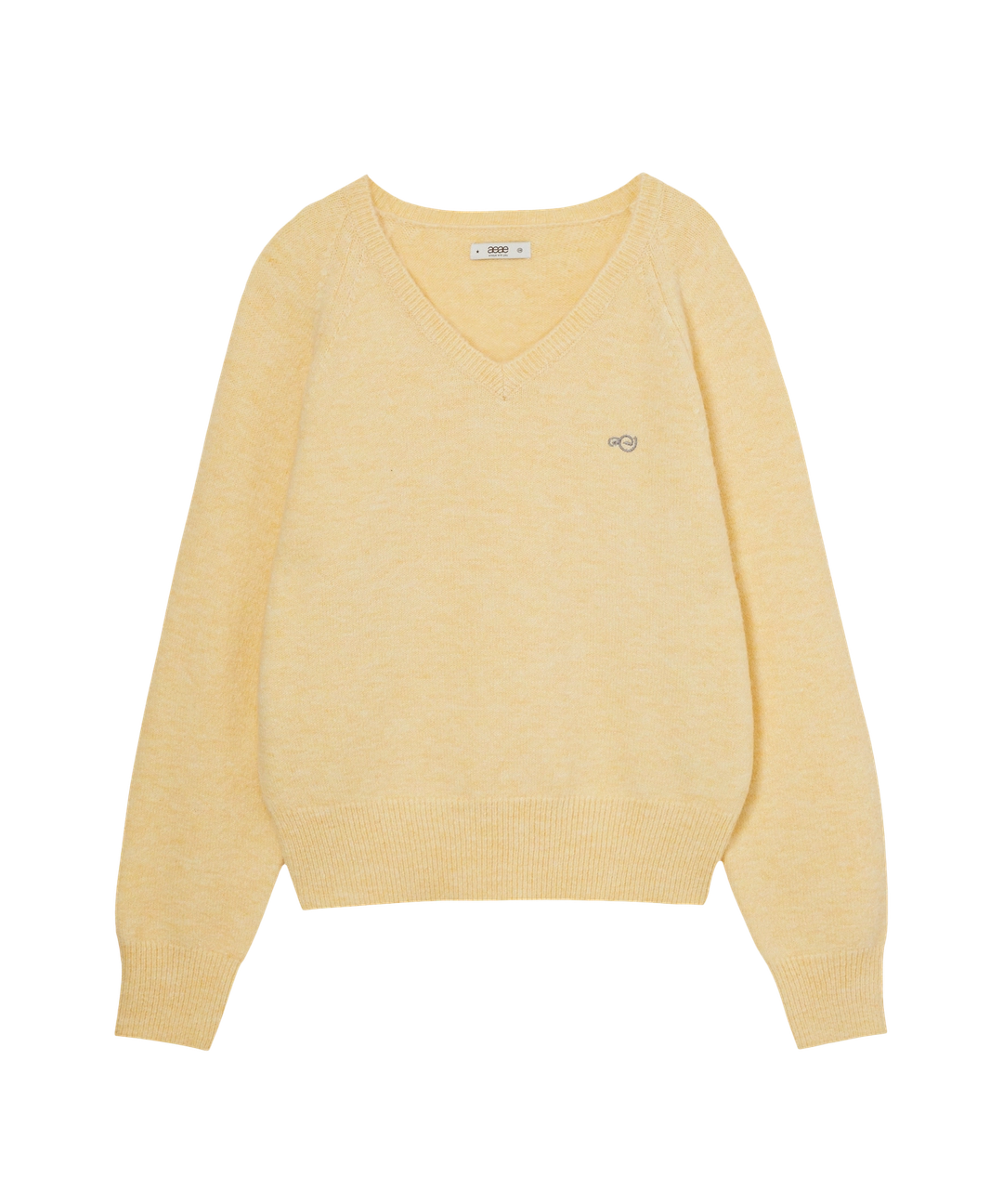 에이이에이이 SYMBOL V NECK KNIT [YELLOW] 상품 이미지 1