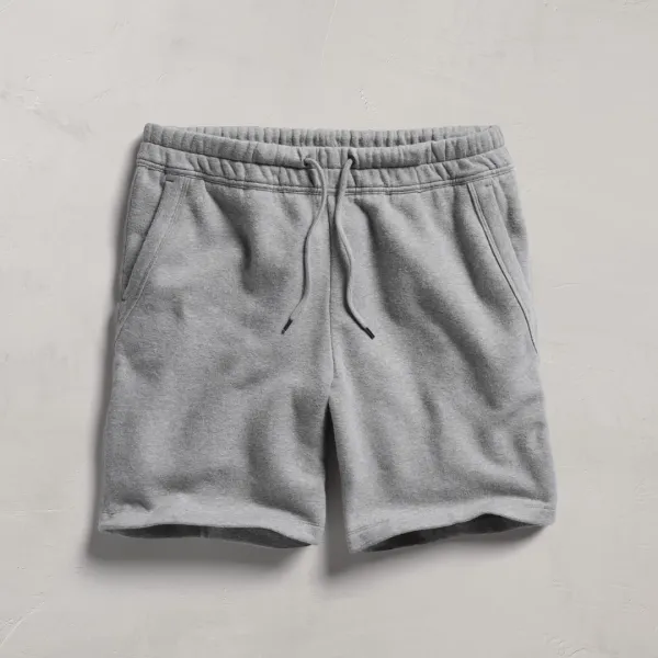 Cozy Sweat Short - Heather Grey
