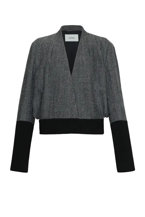 BRITT WOOL HERRINGBONE JACKET