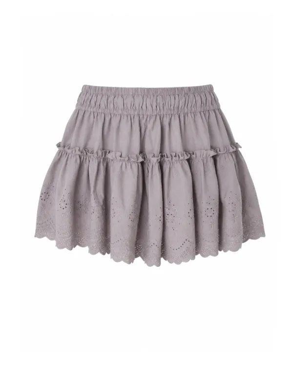 CARAMEL SKIRT (LIGHT PURPLE)