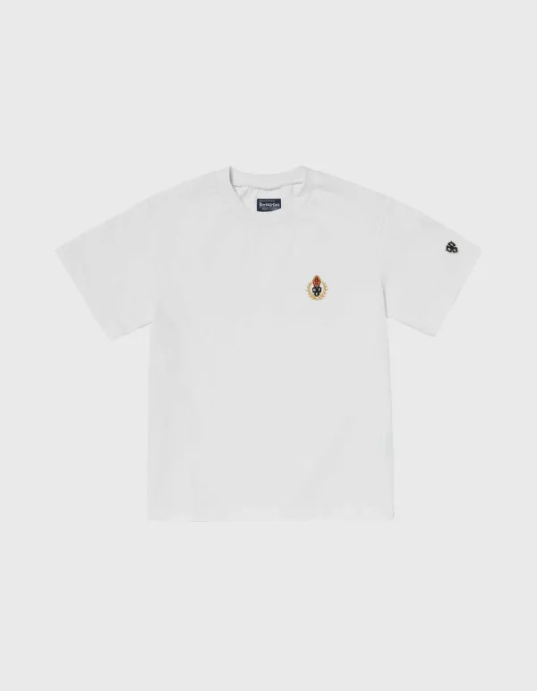 CHILDREN 20S COMPACT YARN T-SHIRT / White
