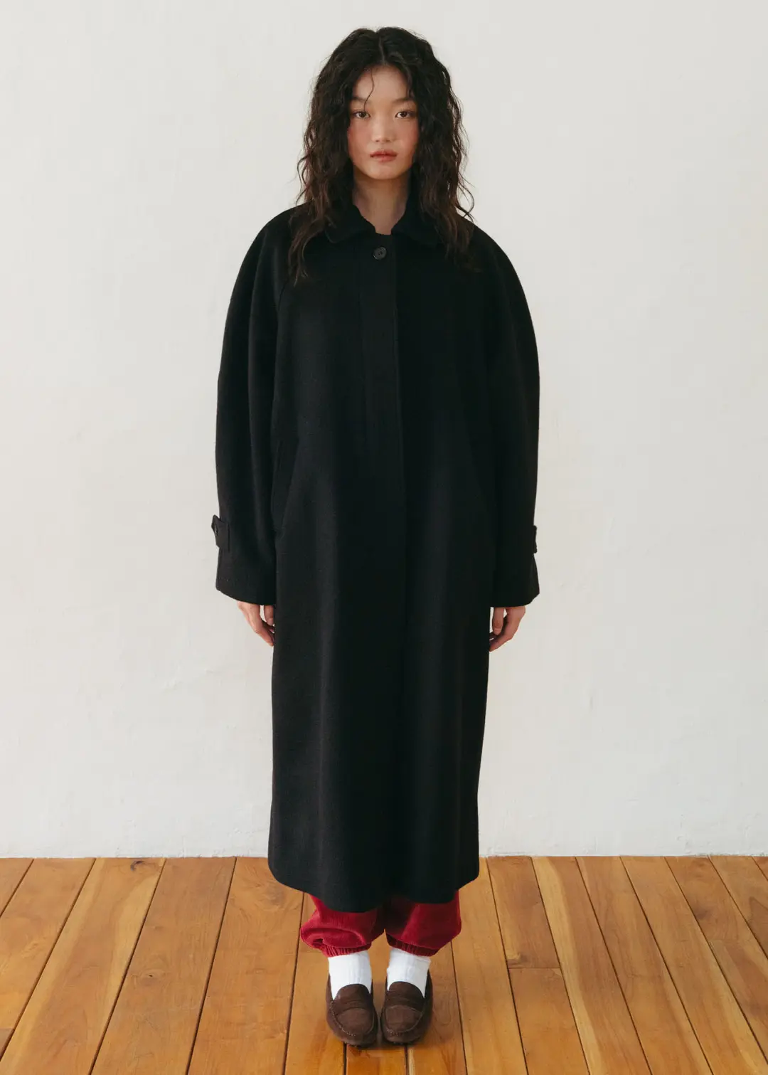 온무드 [2ND] CLASSIC BALMACAAN MEXI COAT - BLACK 상품 이미지 2