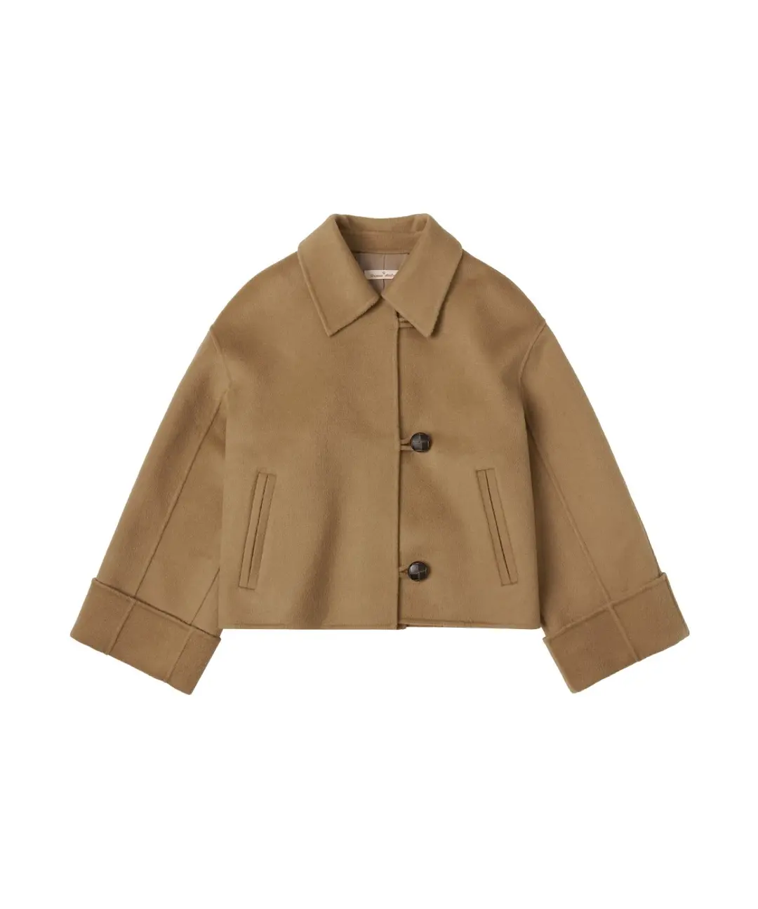O3744 울 핸드메이드 코트_Camel beige