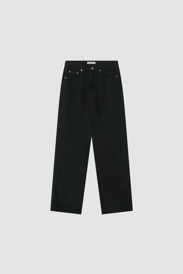 [4th] Relaxed Fit Denim_Black